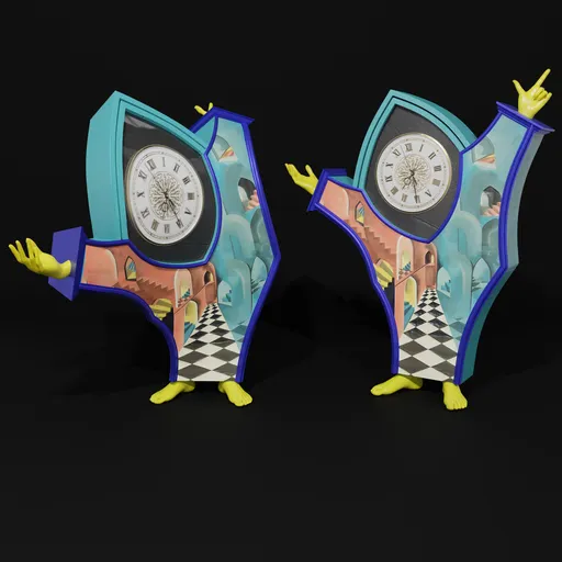 Clock - Mr. Clockstairs - animable