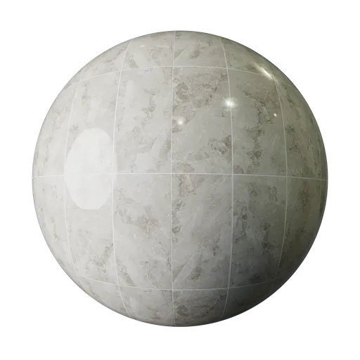 High-quality Oyster Gray Marble PBR texture for 3D Blender projects, realistic surface shading.