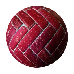 Ceramic Brick Tile Red