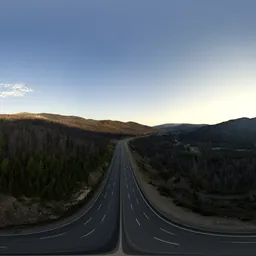 Aerial Highway in Valley