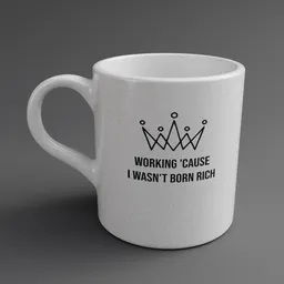 Personalized white ceramic mug