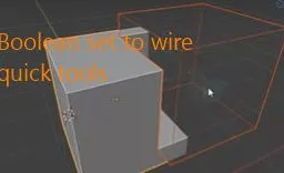 Set to wire Boolean Blender 5.2 mesh bevel