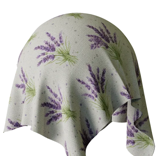 Lavender Print Wool