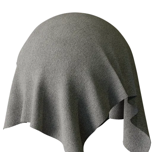 Realistic high-traffic grey carpet PBR material with worn texture and stains for film, theater, and themed 3D environments.
