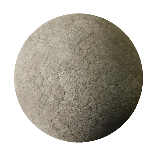 High-resolution realistic dry cracked earth texture, ideal for 3D PBR rendering in Blender and similar applications.