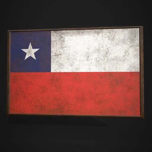 Chile Flag Picture Frame