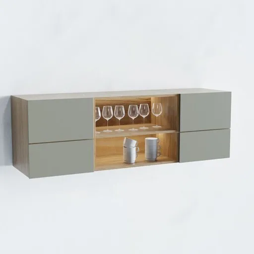 Upper kitchen cabinet