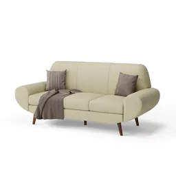 Serina 3 Seater Leather Sofa