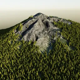 Mountain Landscape & Alpha Trees