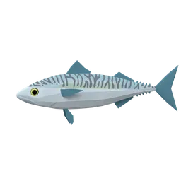 Low Poly Animated Mackerel