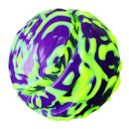 Neon Swirl Slime