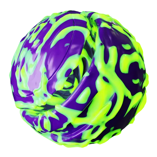 Neon Swirl Slime