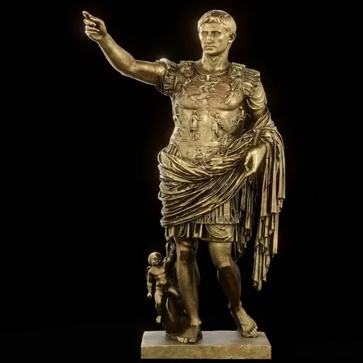 statue of Brass Augustus prima porta