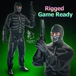 Special Agent-Rigged-Animated