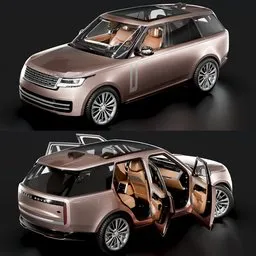Range Rover (interior)(Rigged)