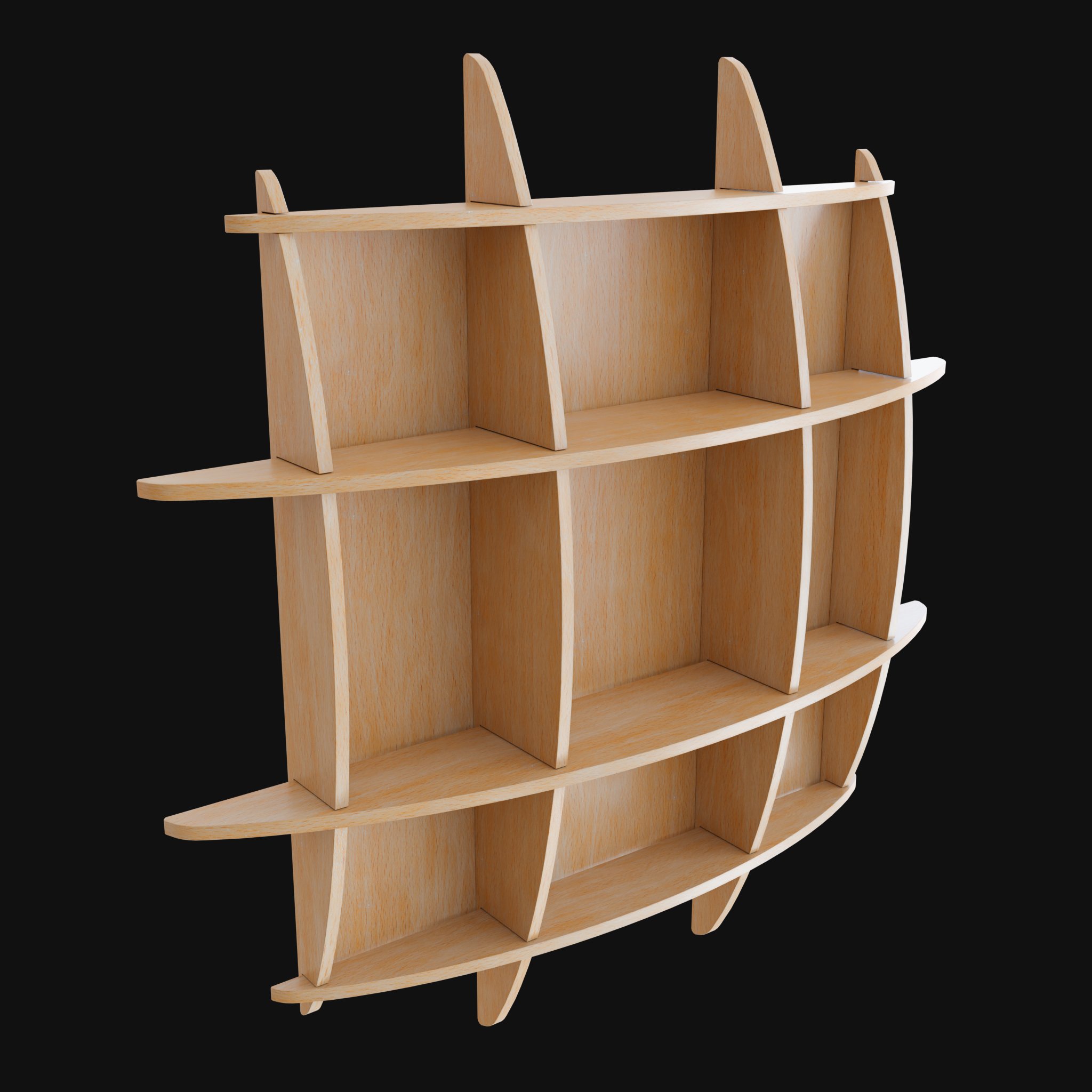 Book Case 3D Bookcase models BlenderKit