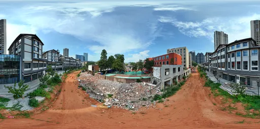 Highsky cloud building yellow mud