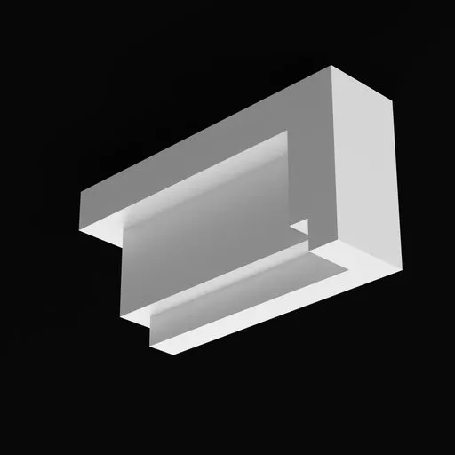 Elegant modular crown molding 3D model by AR3Designs, precision-crafted for architectural visualization in Blender.