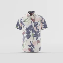 Leaf Print Vacation Shirt