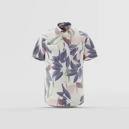 Leaf Print Vacation Shirt