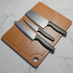Kitchen Knife Set & Board