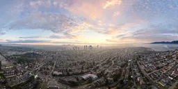 City Dramatic Twilight Sky