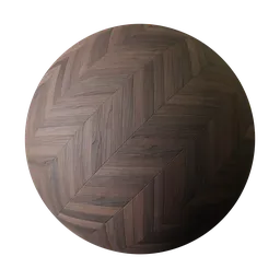 High-resolution dark wood parquet texture for realistic 3D rendering in Blender and PBR applications.