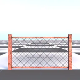 Industrial Wire Mesh Fence Section