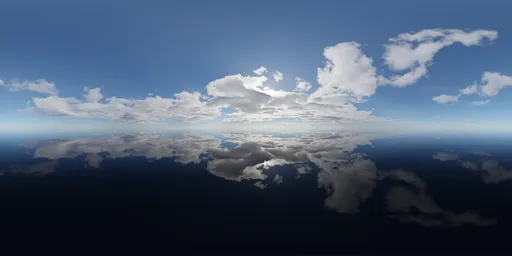 Cloudy Blue Sky Day