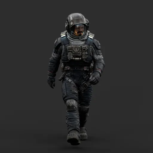 Astronaut Walking  Pose