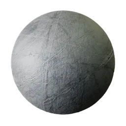 Highly detailed PBR texture of scratched and weathered concrete for realistic Blender 3D modeling.