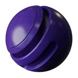 Purple painted metal