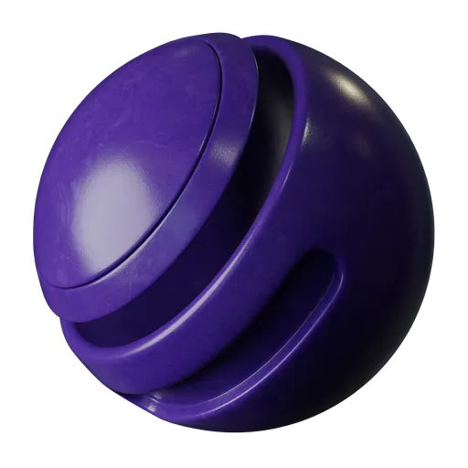 Purple painted metal