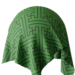 Green hammer fabric