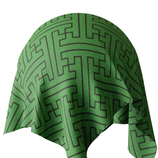 Green hammer fabric