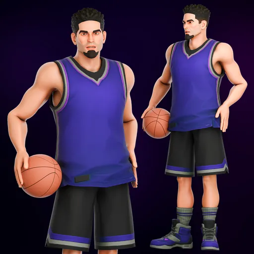 Basketball Male Rig - Rigged