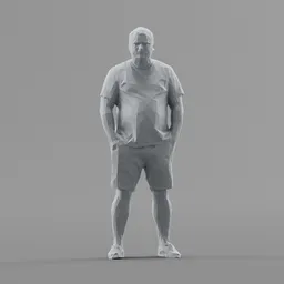 Lowpoly Male Standing