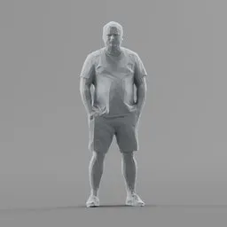 Lowpoly Male Standing
