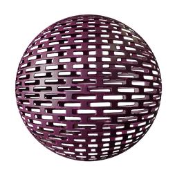 Purple Perforated Metal Grate