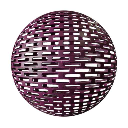 Purple Perforated Metal Grate