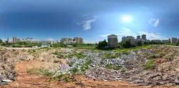 Ruins building mud bluesky cloud