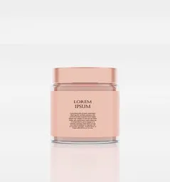 3D modeled luxury skincare cream jar in a virtual tutorial setup, ideal for Blender artists.