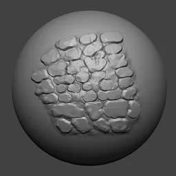 High-detail dragon scale sculpting effect by NS Scales 02 brush for 3D artists using Blender.