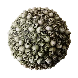 Dense Skull Pile Wall