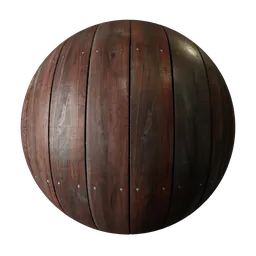 2K PBR wood texture for 3D floor material with realistic displacement in Blender, suitable for various rendering apps.