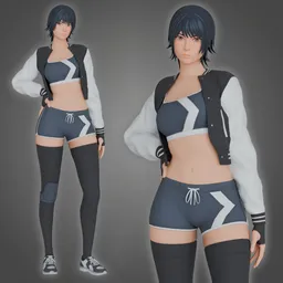 Stylized Game Ready Character Brigitte