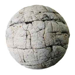 Realistic 2K PBR rock texture for 3D modeling in Blender, suitable for natural scenes and geological surfaces.