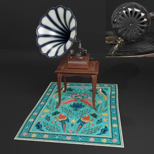 Big Art Nouveau Grammophone