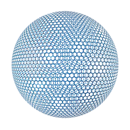 Blue Hexagonal Plastic Net