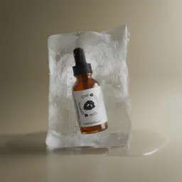 Ice Block Serum Mockup
